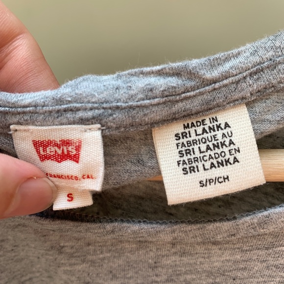 Levi’s • Cotton Crew Neck T-shirt in Grey - Picture 4 of 5